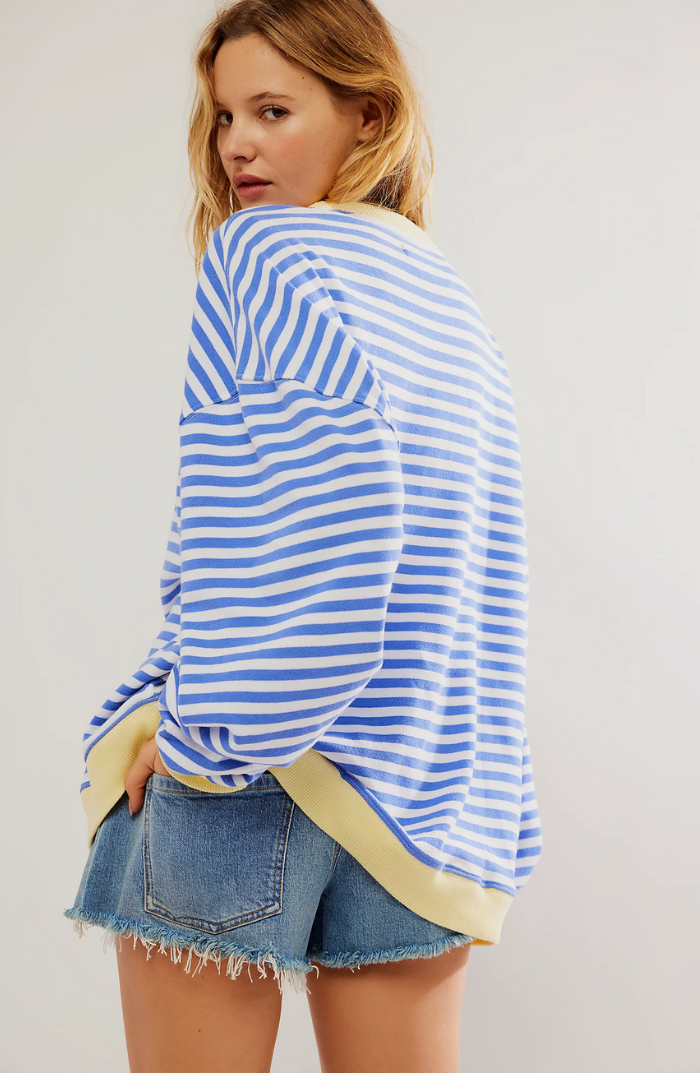 Mana | Pull-over oversize rayé