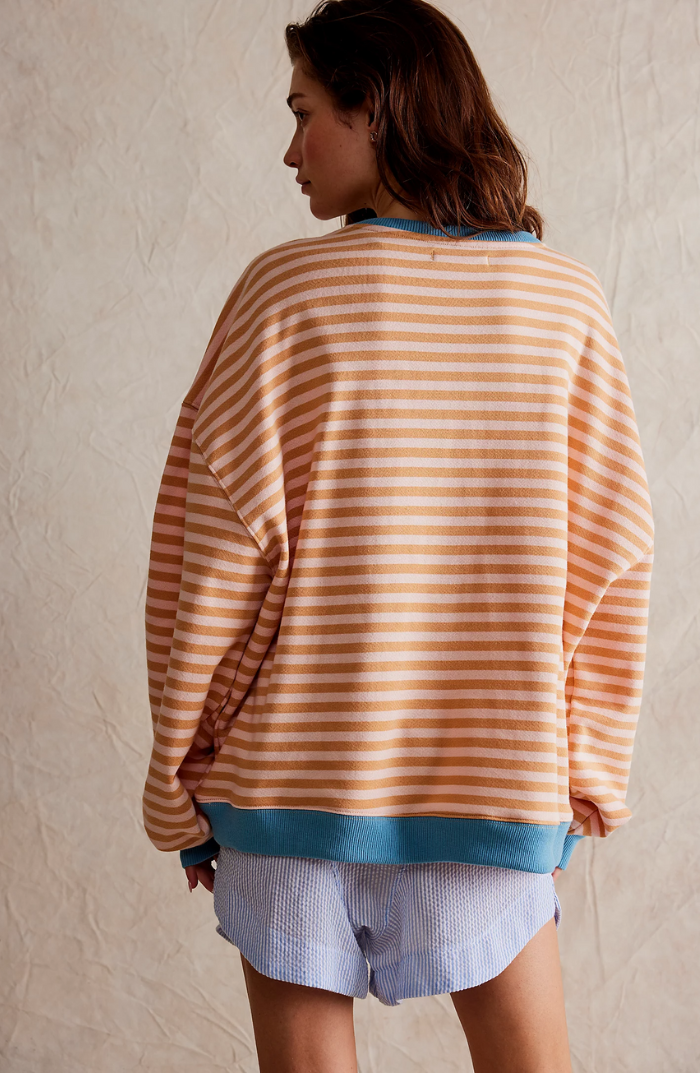 Mana | Pull-over oversize rayé