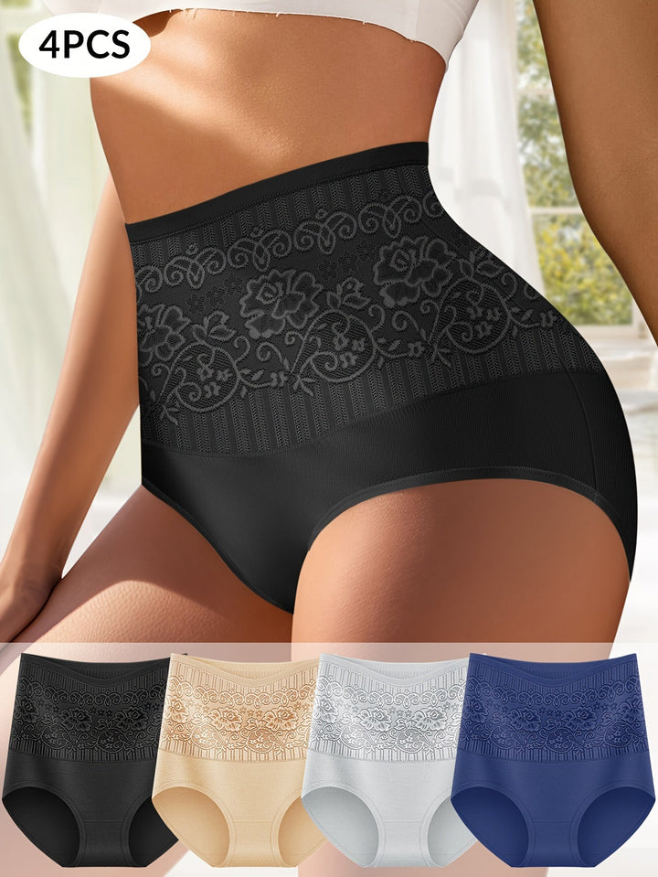 Culotte de contrôle du ventre Premium 4 pièces