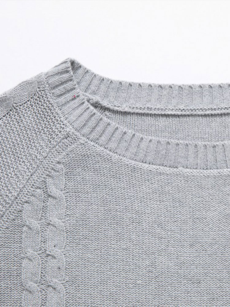 Detachable Scarf Neck Sweater