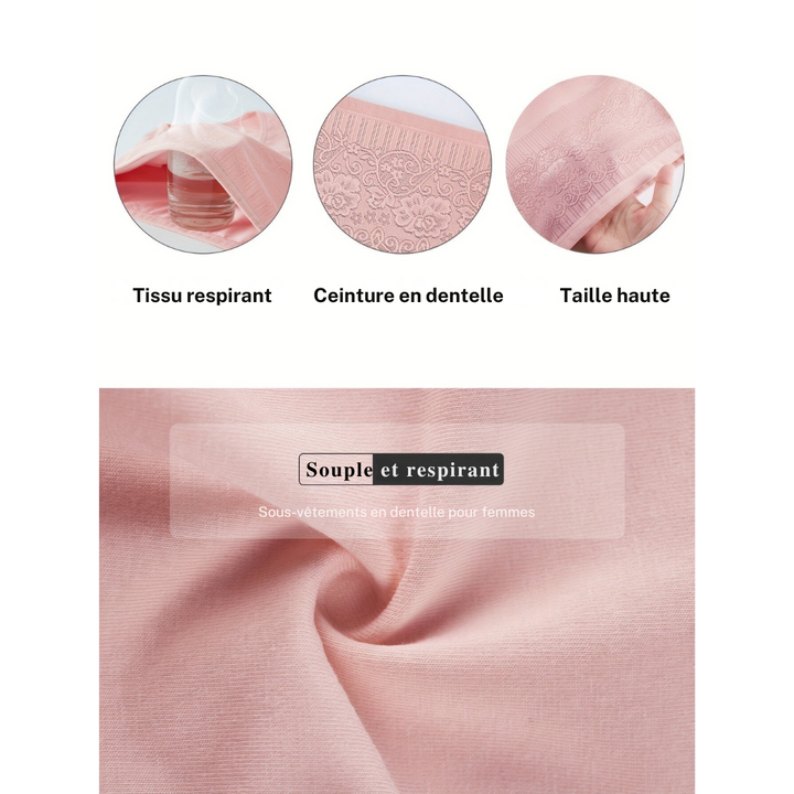 Culotte de contrôle du ventre Premium 4 pièces