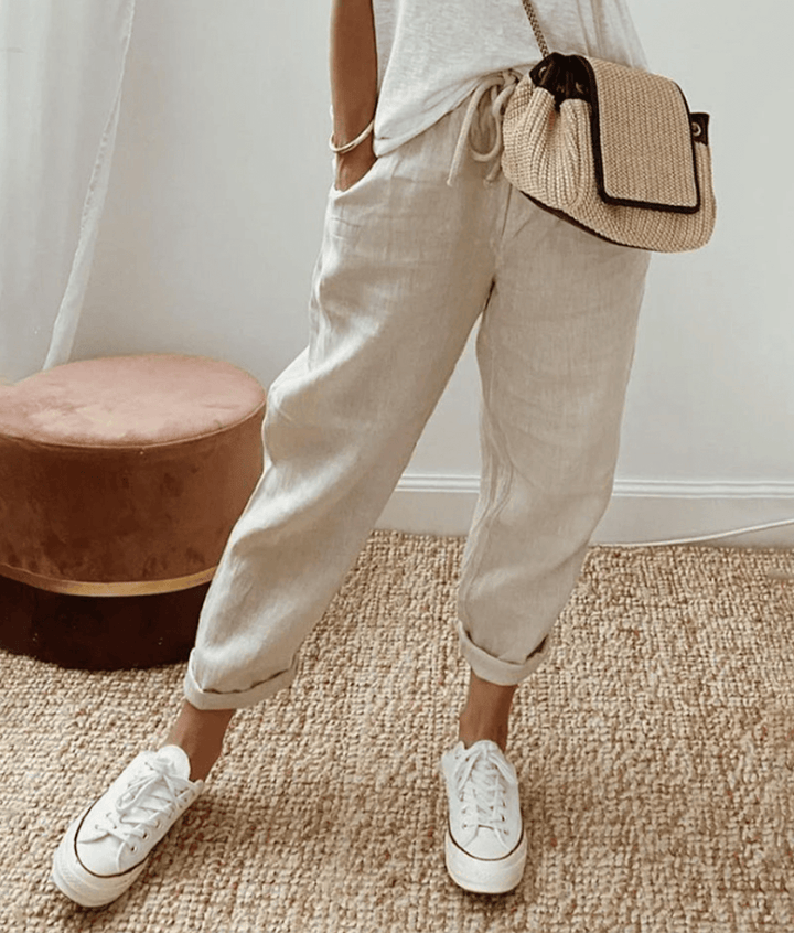 Bella™ | Pantalon chic en coton-lin