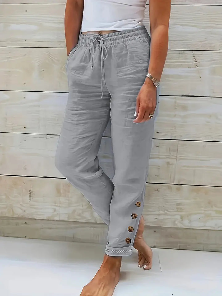 Mila | Pantalon à cordon de serrage en coton