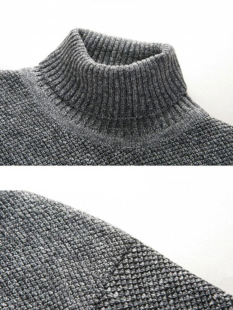 Pull à col roulé homme