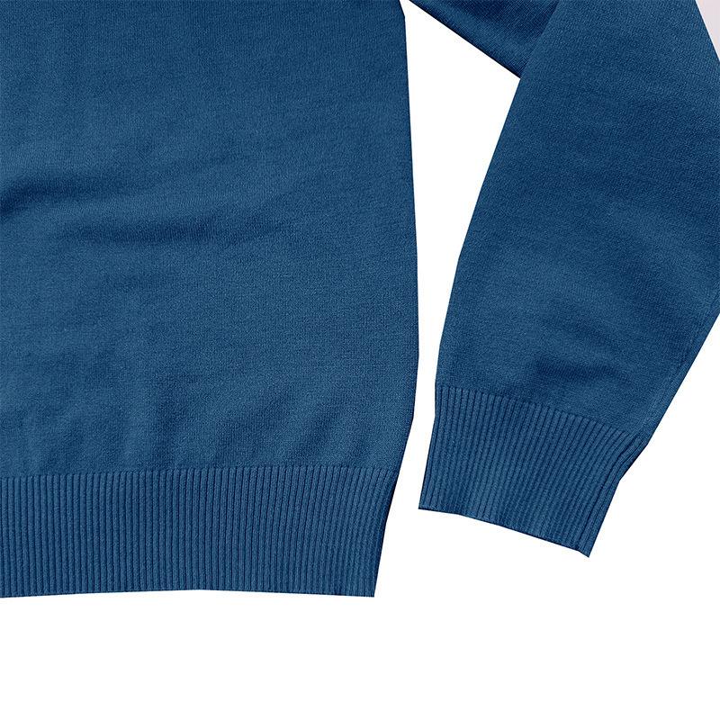 Men's Solid Round Neck Casual Sweater