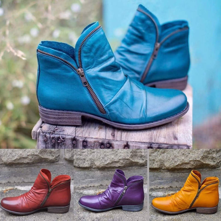 KENDRA | Bottes d'automne avec fermeture éclair